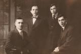 L. to R.:  Grandpa Louis,  Frank - married to Beckee (previous photo), & grandma Annas brothers  David & Hyman (circa 1915)