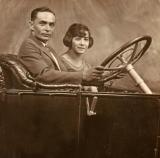 Nathan (grandpa Louis' brother) & his wife Katie. Lived on 2nd floor of grandparents' house on St. Marks Ave., Brooklyn. (1920s)