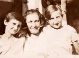 Aunt Clara, grandma Anna and aunt Rosie - mother's side (circa 1930)
