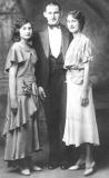 Left to right (mother's side): aunt Lilly, uncle Morris and Hilda (Richard's mother) (1930's)