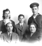 David, grandma Anna's brother, and his family - mother's side (circa 1940)