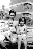 Cousins Sam, Sybil and Ruth (held by Sam) - children of aunt Helen and uncle Abe - mothers side (mid to late 1930s)