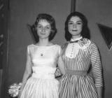 Carole and Susan (Richard's cousins - mother's side) at Phyllis sweet sixteen birthday party (1954)