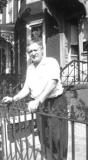 Richard's grandpa Louis (mother's side), in front of his house on St. Mark's Avenue, Brooklyn (1946)