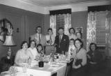 Passover seder (father's side) at grandparents' apartment in the Bronx. Richard is the little guy with the wine. (1950)