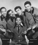 Frankie Lymon & the Teenagers. Richards friend Jimmy Merchant is on the left.  Doo wop/rhythm & blues - music of the 50s.