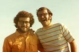 Richard & his brother Ken in Berkeley, 1970,  when Richard was a student there. (Close friends since the second grade).
