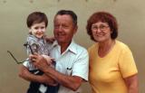 Hilda and Paul (Richard's parents) with Paul, son of David (son of Clara & Morris) and Sherry (1981)