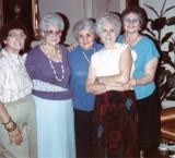 Left to right: Hilda (Richards mother) and her sisters Lilly, Betty, Rosie and Clara 1986