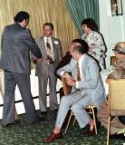 Paul (Richards father), some of his coworkers & Hilda (Richards mother) at Pauls retirement dinner. (1978) (3)