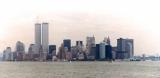The Twin Towers (World Trade Center) & part of the Manhattan skyline as seen from the Brooklyn Heights Promenade