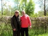 Ken and Richard near nests of herons at Cuyahoga Valley National Park in Ohio - when Pam and Ken visited us. (5-06)