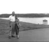 Richard and his father Paul at Fort Henry, Kingston, Ontario, Canda (1953)