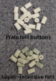 Felt bore button