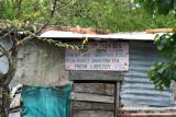 Sign on the Negril River