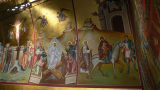 Wall paintings inside the church