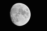 Three-quarters moon