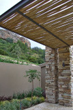 View of covered walkway to guest cottage no 2