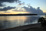 Sunset in Nusa Harbour overlooking Nusa Island