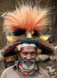 Manda Wig Decorated with Feathers