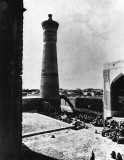 The Kalon Minaret as seen from the Mir-I-Arab Madrassa