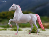 Breyer Little Bits Paddock Pal Saddle Club Morgan - purple and pink