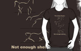 too-many-horses-brown tshirt at Redbubble