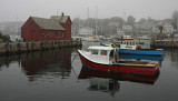 Lobster Boats in the Evening Fog