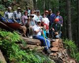 June 3, 2006 Some of the Crew on the repaired trail (Goat Creek Trail)