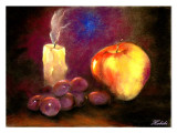 fruits in the light - pastel