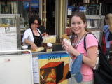 First crepe!!!  :)  Liking Paris more and more...