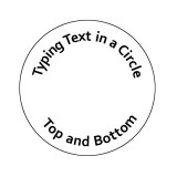 Typing Text in a Circle