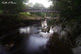 Afon Eden and Footbridge