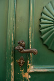 Lion Handle Green Door