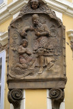 Building Detail - Figures and Harp