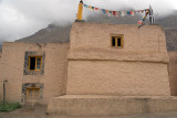 Building with Prayer Flags in Tabo