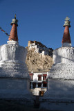 Stupas and Thiksey Monastery