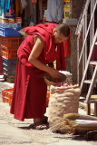 Tibetan Monk Buying Onions