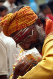 Saddhu Collecting Gifts Gai Jatra 03