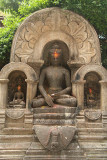 Stone Buddha Statues Steps to Swayambhu