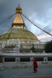 Monk at Boudha Stupa 02