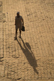 Man and Shadow in Durbar Square Bhaktapur