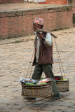 Man with Baskets of Vegetables Bhaktapur