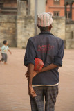 Man and Boy in Durbar Square Bhaktapur