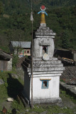 Stupa in Village en route to Chame