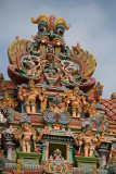 Detail on Gopuram Meenakshi Temple 02