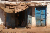 White Building with Blue Doors Bidar