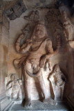 Carving of Narasimha Incarnation of Vishnu Badami