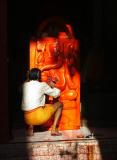 Cleaning Ganesha