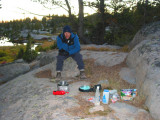 First nights camp at Bell Lakes